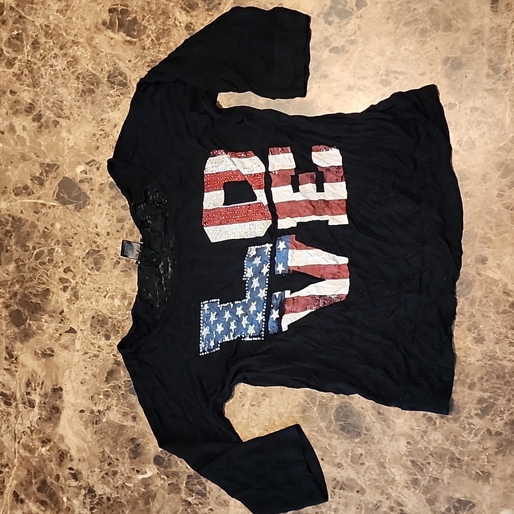Wet Seal Half Sleeve Shirt Junior's Size L